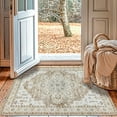 thumbnail image 2 of Sonoro Kate Alfombras 2x3 para Salón Recámara, Alfombra Interior Boho Antideslizante Lavable a Máquina, Crema, 2 of 7