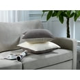 thumbnail image 6 of 3S Brother's Solid Mix and Match Cushion Cover with 2 Color Combination Pillowcase with Invisible Zipper Set of 2 Pieces for Chair Couch Bedroom & Livingroom Décor 24"x24" Cream-Stone, 6 of 9