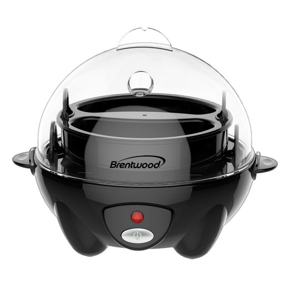 Brentwood Electric Egg Cooker with Auto Shutoff (Black), TS-1045BKPT