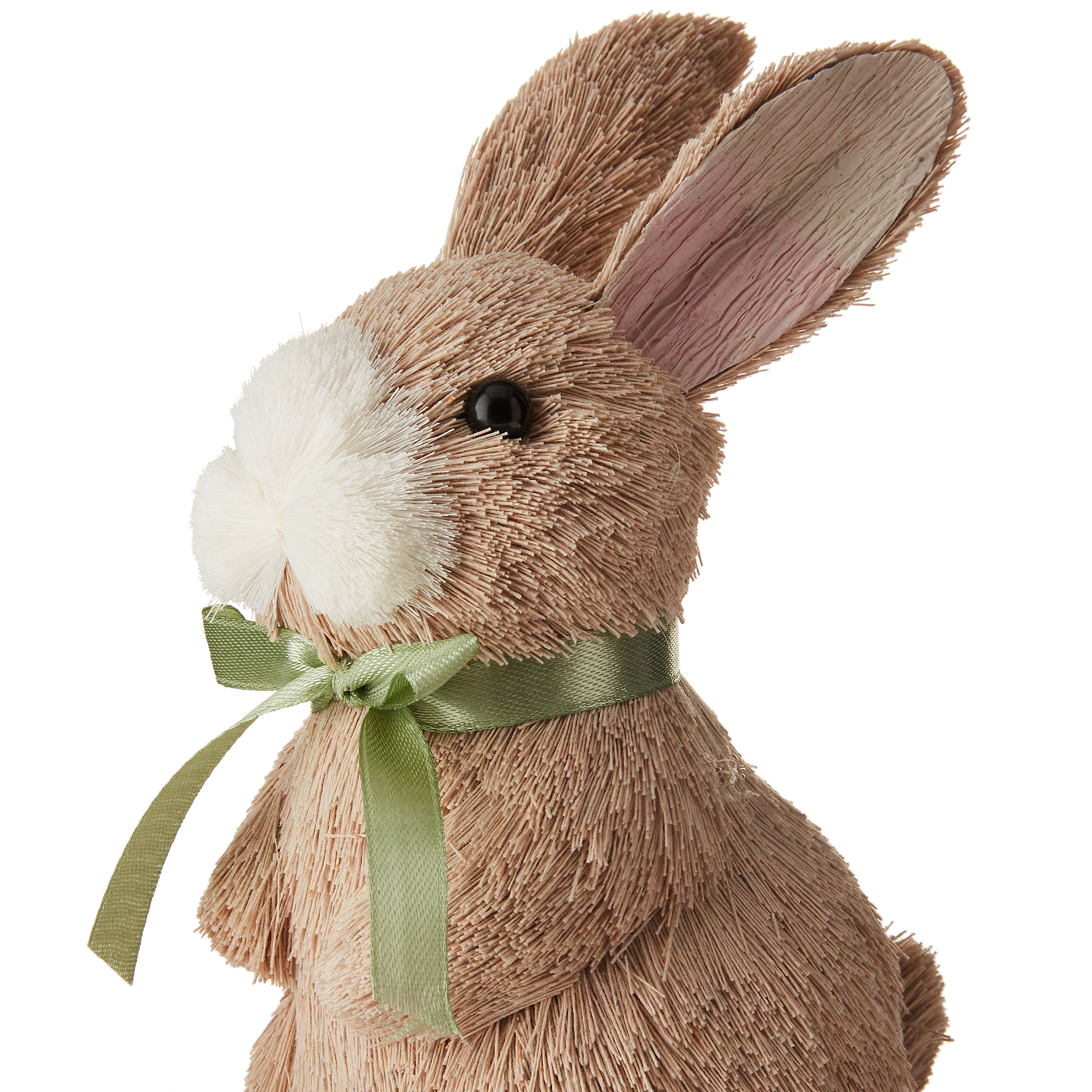 Easter Bunny with Green Bow Tabletop Decor, 6.7 in, by Way To Celebrate