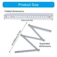thumbnail image 3 of Precisions Metric Ruler Measuring Instrument Measurement Tool Folding Ruler for Woodworking Construction Ruler, 3 of 9