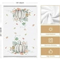 thumbnail image 6 of Orange Watercolor Stripes Hello Pumpkin Fall Kitchen Towels Dish Towels, 18x26 Inch Leaves Decoration Hand Towels Set of 4, 6 of 6