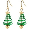 thumbnail image 4 of Serie navideña Pendientes de cabeza de ciervo con campana Pendientes de árbol de Navidad Joyas de cuerno, 4 of 5