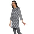 thumbnail image 2 of Moomaya Short Poly Crepe Tunic Dresses Women Printed Kurti Mini Summer Wear, 2 of 5