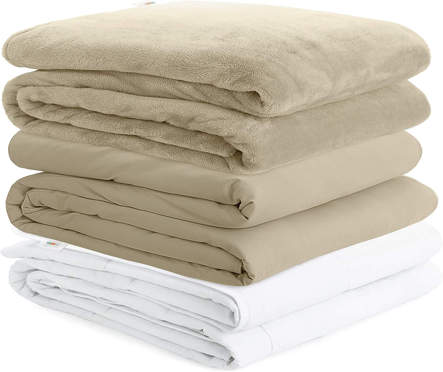 Weighted Blanket w/ 2 Duvet Covers for Hot & Cold Sleepers|Advanced