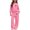Pink, variant on BXJX Girls Outfit Sets Size 8 ,Long Sleeve Sports 2 Piece Fleece‑Lined Hoodies and Sweatpants Sets Pink