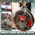 thumbnail image 5 of Paquete de 5 contenedores para coronas navideñas de 24", bolsa de almacenamiento (transparente), 5 of 5