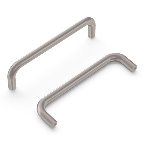 Hickory Hardware Wire Pulls Pull 4 inch Center to Center Satin Nickel PW555-SN