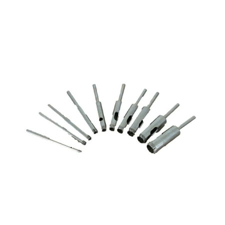 - TEMO 10 pc 1/8 to 1/2 inch (3-12mm) premium diamond coated drill hole saw 1/8 inch (3mm) shank fit Dremel or Compatible Rotary Tools