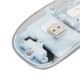 thumbnail image 4 of M Buder Ratón Óptico Transparente Inalámbrico Bluetooth 2400 DPI Batería Recargable RGB Azul, 4 of 9