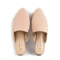 thumbnail image 2 of Women Mules Comfortable Slip On Pointed Toe Mules For Women Flats,Beige 10, 2 of 4