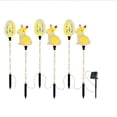 thumbnail image 2 of Easter Solar Garden Stake Lights 6 Pack Bunny and Egg Pattern Color Changing LED Pathway Lights Waterproof Outdoor Holiday Decor for Yard Lawn Patio, 2 of 7