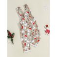 thumbnail image 5 of Michellecmm  Christmas Toddler Girls Boys Overalls Reindeer/Santa Print Romper, 5 of 9