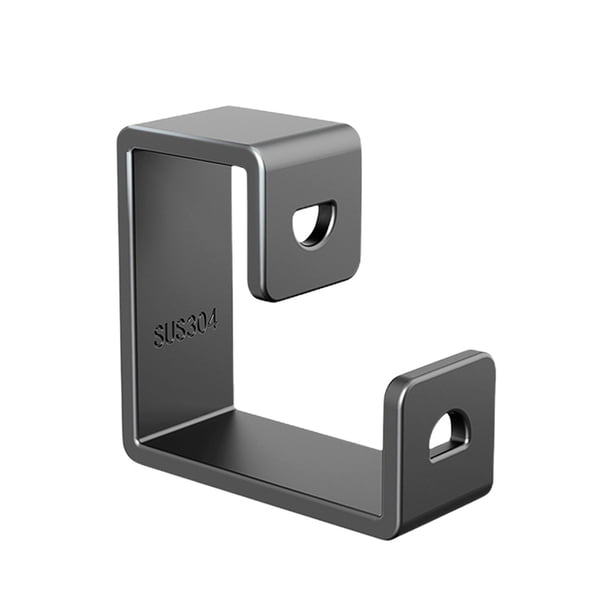 Gancho de lavabo de acero inoxidable para montaje en pared, organizador colgante sin taladro, estante de baño resistente para toallas, tazas y utensilios, almacenamiento adhesivo sin perforaciones