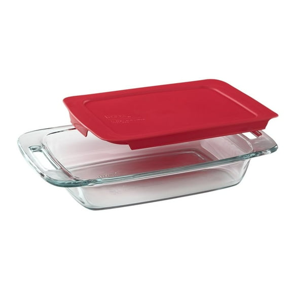 Refractario Pyrex Easy Grab Rectangular 1.9 Litros Con Tapa