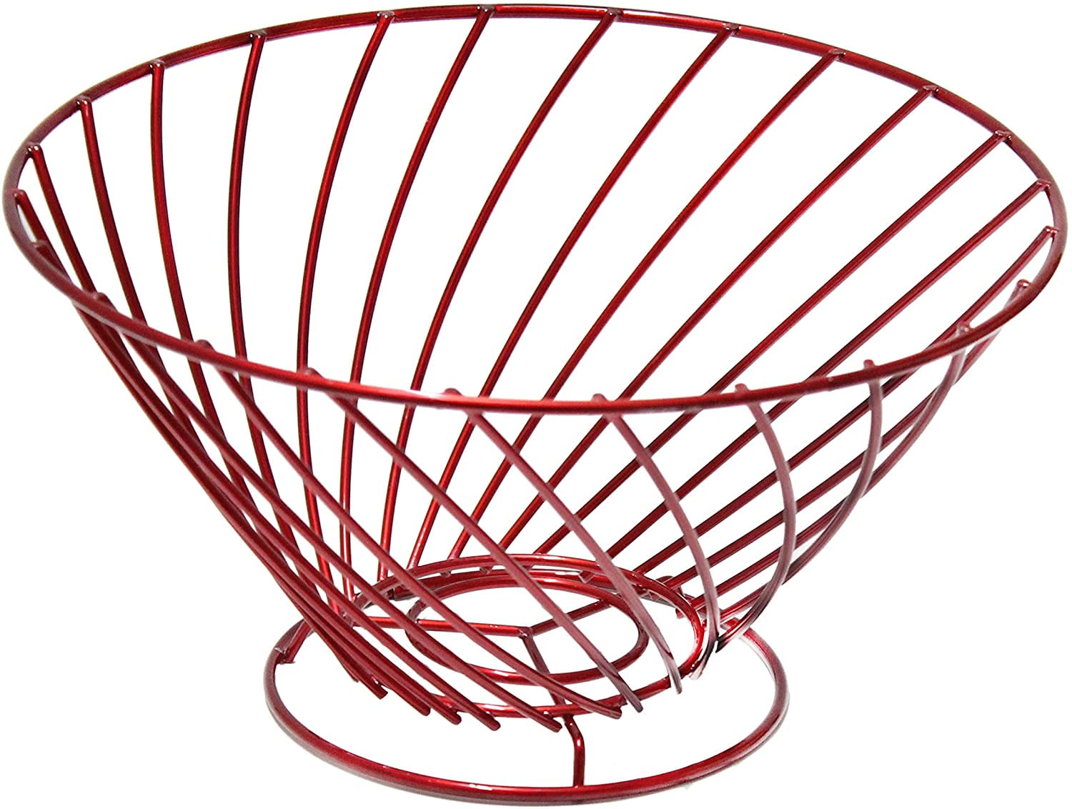 Countertop Fruit Basket Holder,Wire Cup Shape Decorative Fruit Serving