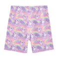 thumbnail image 4 of joogoo Cute Leopards Rainbow Girls Lined Shorts Bike Dance Bottoms 10Y, 4 of 7