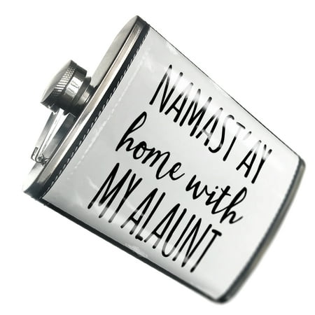 

NEONBLOND Flask Namast ay Home With My Alaunt Simple Sayings