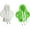 White+Green, variant on Gear Shift Hoodie, Gear Shift Cover, Universal Car Shift Knob Hoodie, Mini Hoodie for Car Shifter, Automotive Interior Cute Gadgets, Car Accessories and Decorations(2pcs)