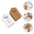 thumbnail image 1 of OULII 200Pack Happy Valentines Day Tags Wedding Goodies Tags Light Brown, 1 of 8