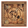 thumbnail image 3 of Unique Loom Pioneer Collection Area Rug - Dutton (5' 3" Square Walnut/Beige), 3 of 7