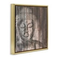 thumbnail image 4 of Stupell Industries Rustic Buddha Face Religious & Spiritual Painting Gold Floater Framed Canvas Art Print Wall Art, 18 x 18, 4 of 10