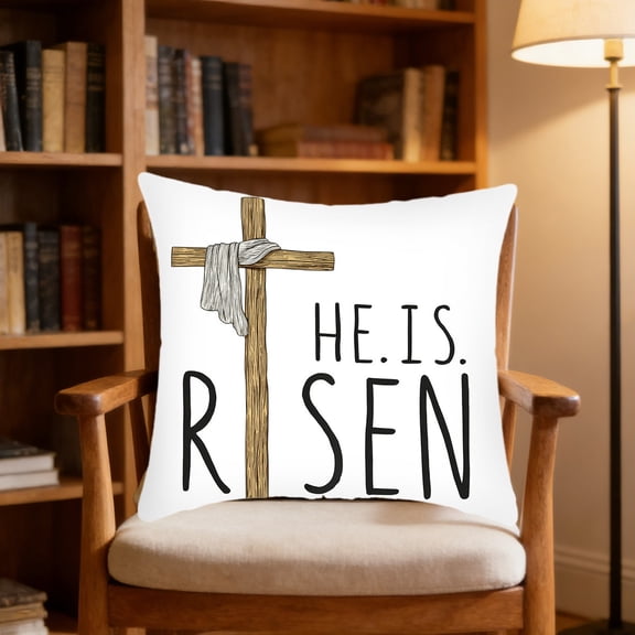 PONPRNGY Spring Easter Pillow Covers 17x17 1Pc Decorative Throw Pillow Covers Farmhouse Cushion Cases for Sofa Couch Living Room Outdoor Home Decor