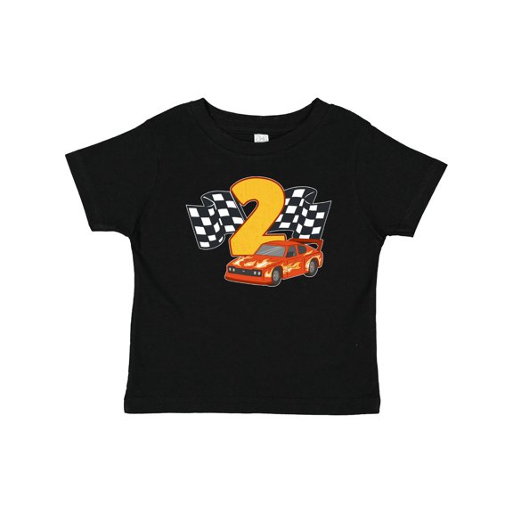 Inktastic Number Two Race Car Boys or Girls Baby T-Shirt