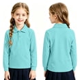 thumbnail image 4 of YOUYEDIAN Back to School Kids Polo Shirts Long Sleeve Warm Comfy Lapel Collar Versatile School Uniform Spring Fall Solid Color Casual Sport Cotton Top, 4 of 4