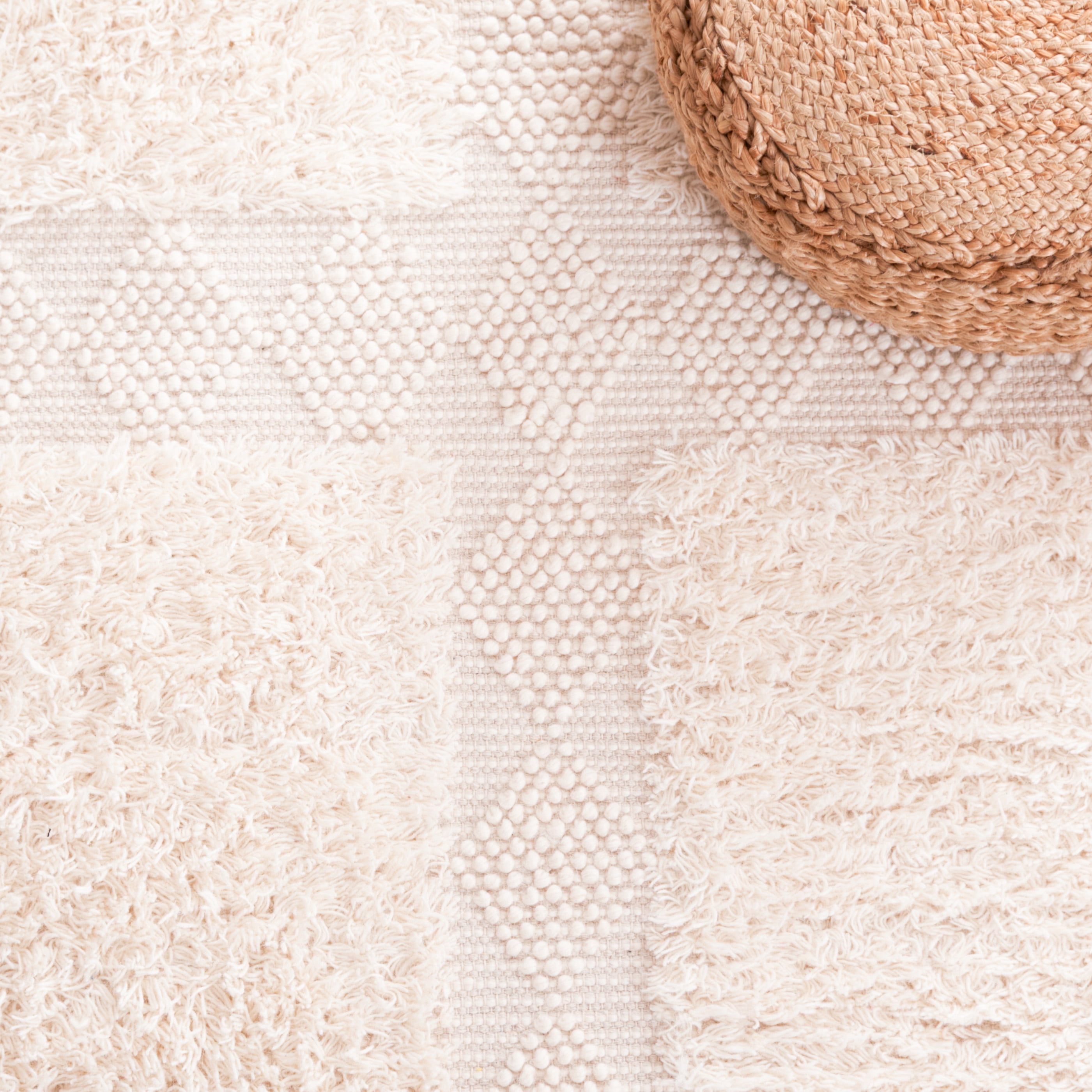 SAFAVIEH Natura Raleigh Geometric Area Rug, Ivory, 3' x 5'
