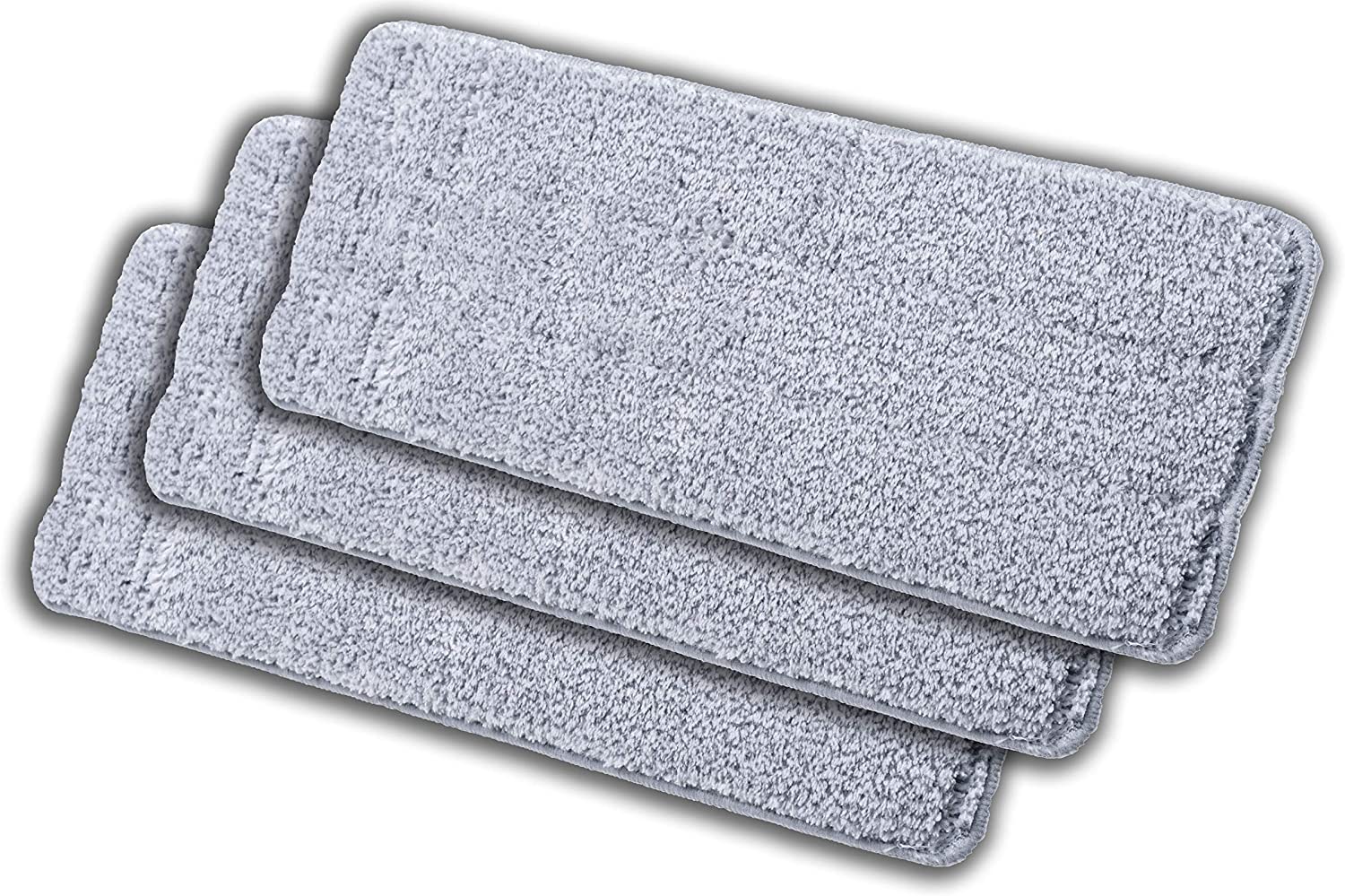 CleanZoom Microfiber Mop Heads Replacements, Reusable Mop Pads (3 pack)