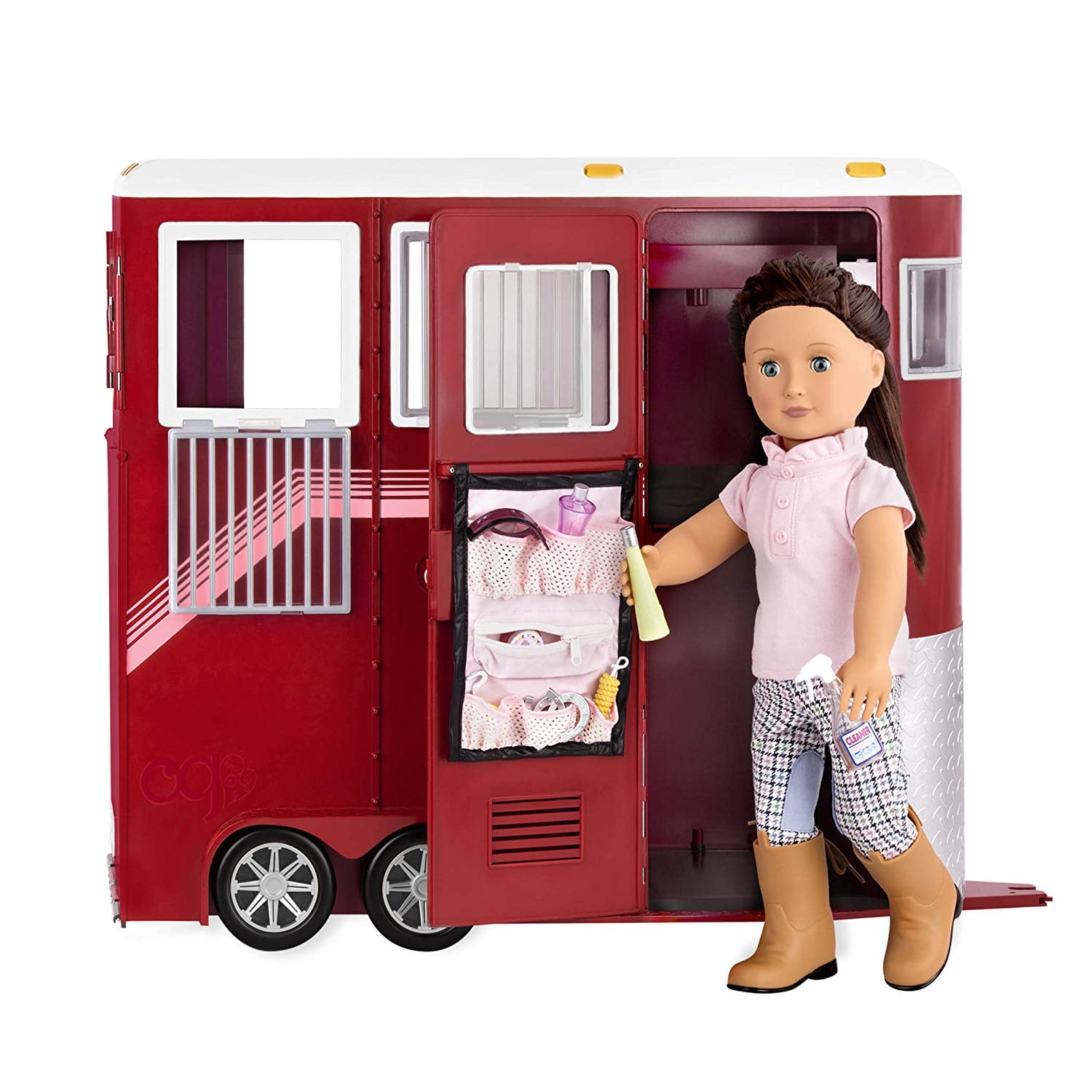 kant Gangster marionet Our Generation by Battat- Mane Attraction- Horse, Equestrian Trailer for  18" Dolls & 20" Horses - Walmart.com