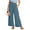 Blue, variant on Juslio Womens Pants Pocket Casual Fashion Wide-leg Pants