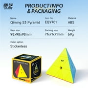 QiYi Stickerless Pyramid Magic Cube Puzzle Toys