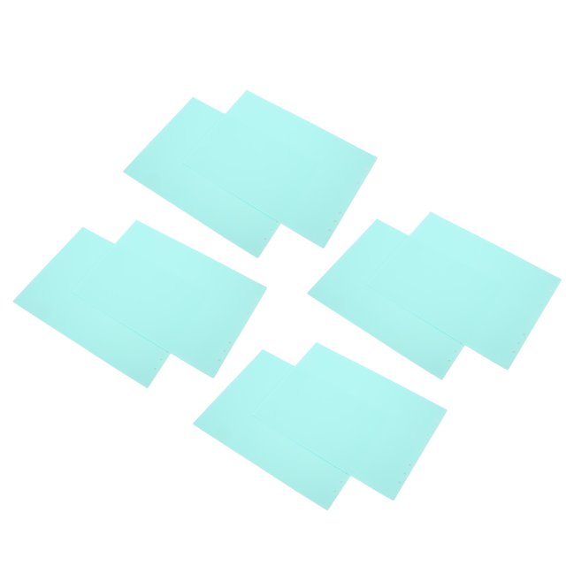 School Projects Presentation Cover, Frosted Rollable 6 Holes Horizontal PP Plastic Paper Covers Non Deform Flexible For Reports ANGGREK pico verde