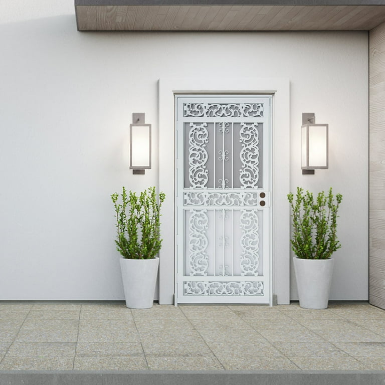 Grisham Deluxe Steel Security Door,36'' x 80'' Metal Tempered