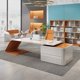 thumbnail image 5 of Luxury Console Office Desks Study Conference Desktops Storage Executive Gaming Table Modern Shelf Bureau Meuble Desk Supplies My Lux Decor Round, 5 of 10