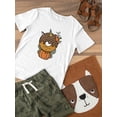 thumbnail image 3 of Unicorn Donut With Pumpkin T-Shirt Toddler -Image by Shutterstock,  2 Toddler, 3 of 4