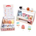 thumbnail image 2 of Tienda de helados de madera BANYUO juego de juguetes con cuchara monedas, 2 of 4