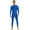 Blue, variant on Men's Jumpsuit Spandex Long Sleeve One Piece Unitard Zentai Bodysuit Dancewear Zipper Catsuit White L