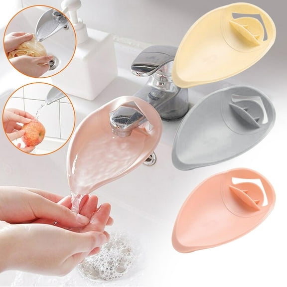 sdhkgrrt 3Pcs ToddlerFaucet Extender, Faucet Extender For Toddlers,KidsWater Faucet Hand Washing Helper, Bathroom Sink Spout Extender,Children'sBathroom Step Stool Alternative