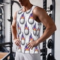thumbnail image 5 of Logiee Golf balls Print Men's Workout Tank Top,Quick Dry Workout Tank Top,Gym Muscle Tee,Fitness Bodybuilding Sleeveless T Shirt-3X-Large, 5 of 7