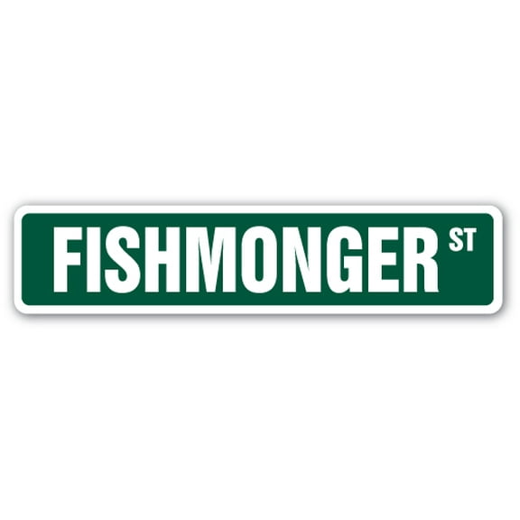 Fishmonger Street [3 Pack] of Vinyl Decal Stickers |for Laptop Car