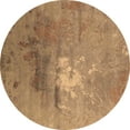 thumbnail image 1 of Ahgly Company Indoor Round Oriental Brown Industrial Area Rugs, 4' Round, 1 of 4