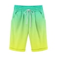 thumbnail image 2 of Taylonsss Clearance Men's Cotton And Shorts Lanyard Casual Pants Capris Shorts Pants, 2 of 3