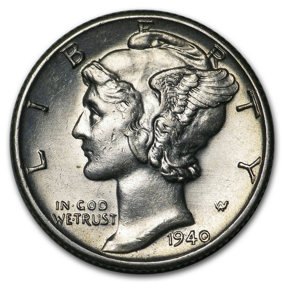 1940-D Mercury Dime BU