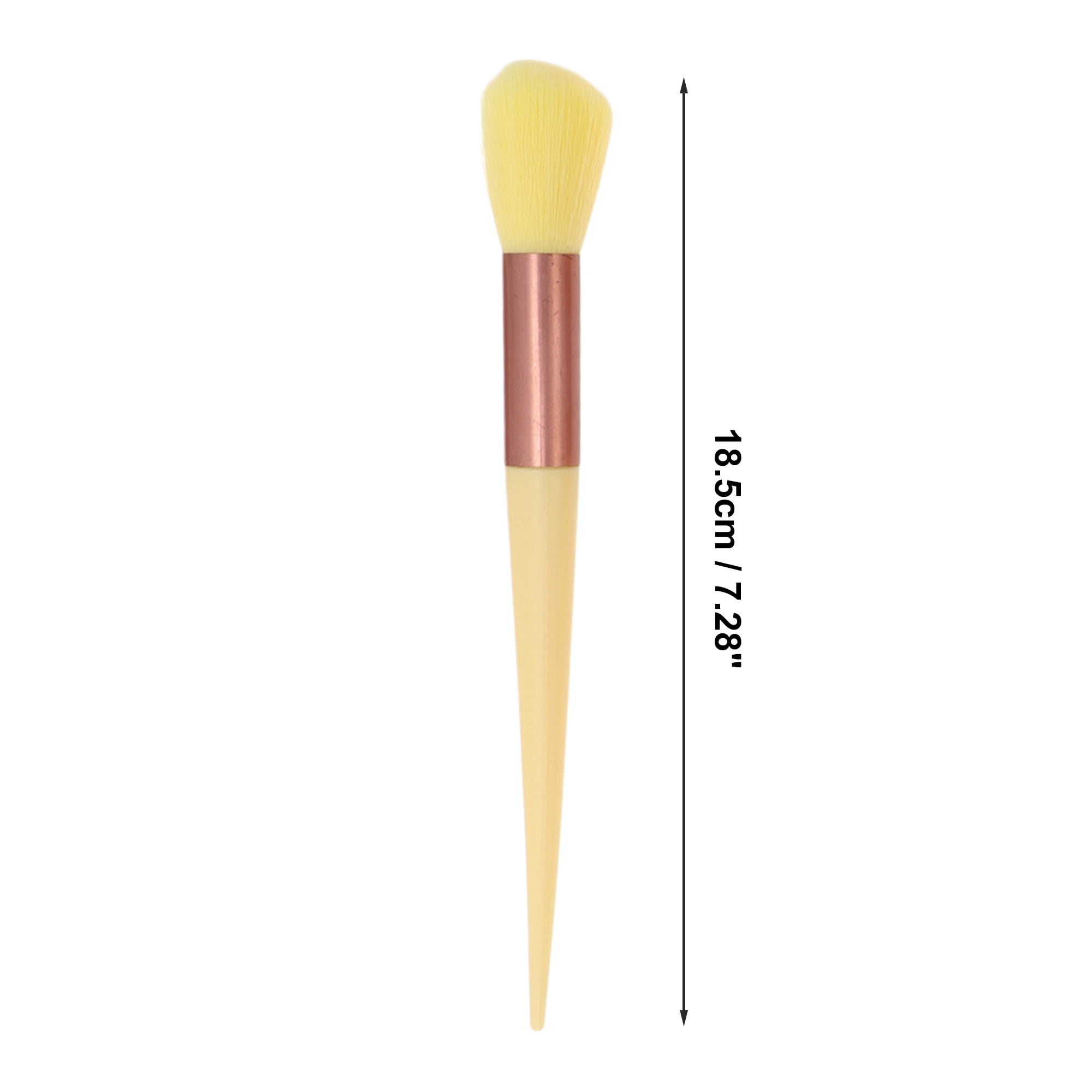 Unique Bargains 13 Pcs Lightweight Makeup Brush for Travel Yellow
