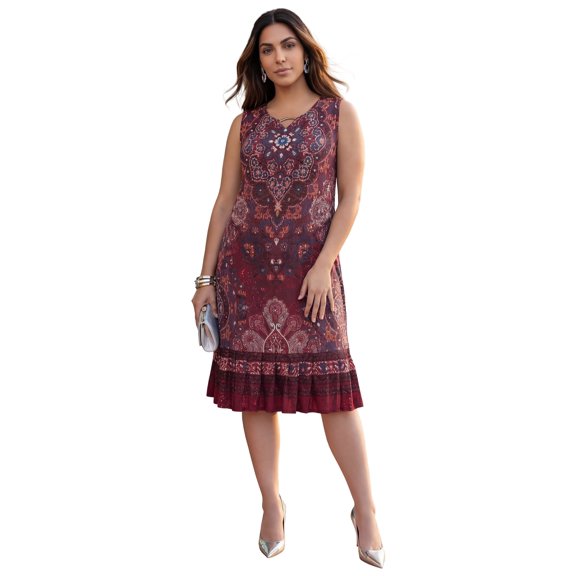 Catherines Women's Plus Size Fun & Flouncy Shift Dress
