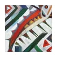 thumbnail image 2 of Pike Fish Impressionism - Canvas, 2 of 25