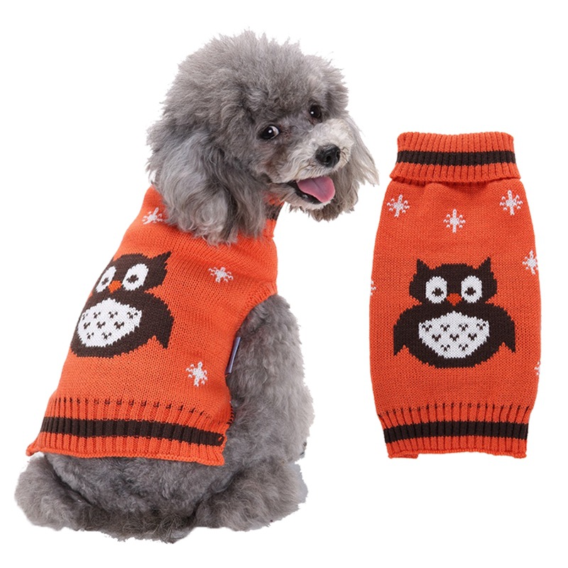 owl dog sweater